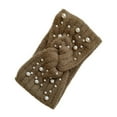 thumbnail image 3 of OUNONA Winter Knitted Headband Coffee Color Hair Band for Women Warm and Stylish Hair Accessory, 3 of 7
