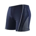 thumbnail image 2 of Swim Trunks for Men Mid Waisted Stretchy Slim-Fit Beach Swimming Board Shorts Mens Casual Color-Block Lightweight Swimsuits Bottoms, 2 of 3