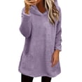 thumbnail image 3 of Sweatshirt for Women Perfect For Daily Wear or Loungewear! Cozy Picks for Every Soft Fabrics XL Purple Sweatshirts, 3 of 5