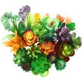 thumbnail image 1 of Inteprter Accesorios para fotos microsuculentas Plantas simuladas Multifuncional Artificial Realista Decoraciones de bonsái de buen aspecto SET0824 Flores artificiales SET0863 paquete de 14 Inteprter HA060204-04B, 1 of 6