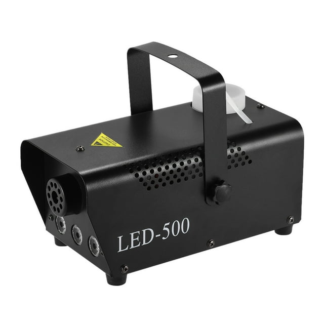 TFixol Portable Indoor Fog Machine with RGB LED Lights for Parties, Weddings, and Concerts - Black Iron Shell, Remote Control Included (Battery Provided)
