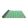 thumbnail image 2 of Ahgly Company Indoor Square Solid Turquoise Blue Modern Area Rugs, 7' Square, 2 of 4