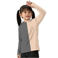 thumbnail image 6 of Xdegoge Big Boys Sun Protection Hooded Shirt Color Block Splicing Design Long Sleeve Summer Cooling Top With Thumb Holes Quick Dry Breathable Sport Activewear, 6 of 6