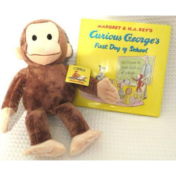 Curious George Gift Bundle--15" Plush Curious George and Curious George's First Day of School book(Kohl's Cares)