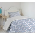 thumbnail image 4 of Ambesonne Mandala Quilted Bedspread Set 2 Pcs, Yoga Pastel, Twin Size, Lilac Blue White, 4 of 6