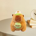 thumbnail image 1 of Carpincho de peluche, colgante de bolso de carpincho, colgante de carpincho coleccionable de dibujos animados para familia, adultos, niños, niñas, Sostener la pelota, 1 of 8