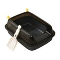 thumbnail image 3 of Cat for Indoor Cats, Open Top Pet Litter Tray, Anti Splashing Durable Cat Litter Tray, Cat Sandbox Potty Toilet with High Sides Gray, 3 of 9