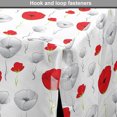 thumbnail image 4 of Poppy Flower Dog Crate Cover, Tender Spring Blossoms with Curly Stems Rurals in Modern Design, Easy to Use Pet Kennel Cover for Dogs, 35" x 23" x 27", Scarlet Green Pale Grey, by Ambesonne, 4 of 6