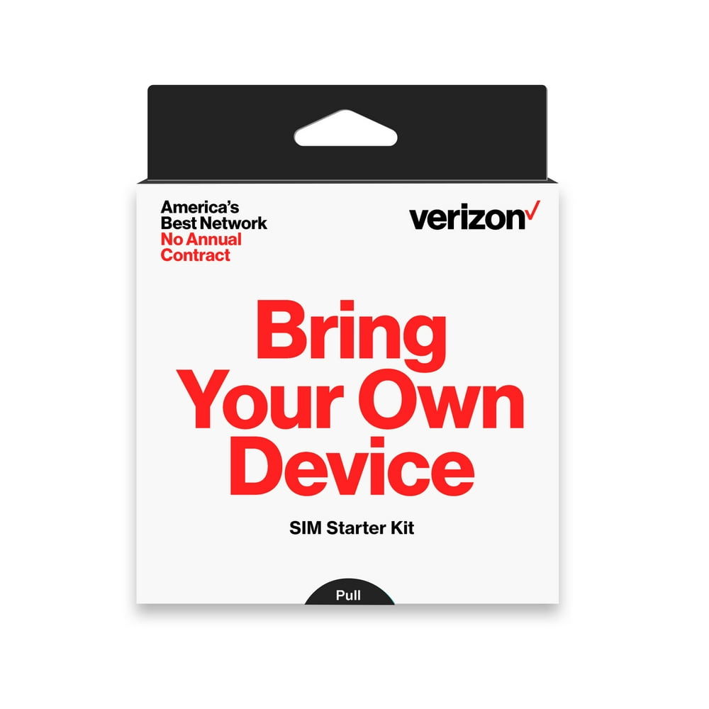 Verizon BYOD Bring Your Own Device Sim Kit, Black