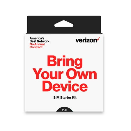 Verizon BYOD - Bring Your Own Device Sim Kit, (Best Bring Your Own Phone Prepaid Plans)