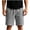 Gray, variant on Besolor Mens Shorts Summer Casual Breathable Drawstring Elastic Waist Casual Workout Shorts with Pockets(X-Large,White)
