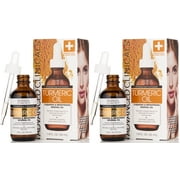 Advanced Clinicals Turmeric Oil Face Serum for Dry Skin & Redness Set of Two 1.8 fl oz