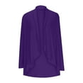 thumbnail image 4 of Fall Cardigan Sweaters for Women Ndbuld Fashion Women’s Long Sleeve Color Loose Cardigan Knit Jacket Tops Up to 35% Purple L, 4 of 6