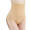 thumbnail image 2 of HUPOM Silk Panties Underwear High Waist Casual Tie Seamless Waistband Beige L, 2 of 7