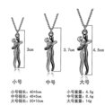thumbnail image 1 of Couple hugging pendant necklace love style necklace charm jewelry valentine's day gift for wife girls-Small-Rose gold-Model code 29686 Small Rose gold, 1 of 3