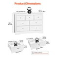 thumbnail image 3 of YKITRD Wooden 7-Drawer Chest with Sliding Mechanism Modern Storage Cabinet, 3 of 12