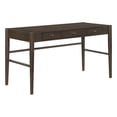 thumbnail image 1 of Scranton & Co 54" Writing Desk in Burnt Ash Finish with Gold Hardware, 1 of 12