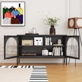 thumbnail image 6 of Metal Storage Cabinet with Doors and Shelves,2 Door TV Stand,Accent Cabinet，Metal Locker, 6 of 6