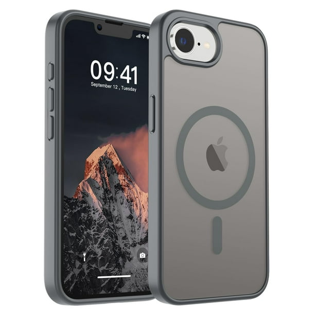 Funda magnética SUPFINE para iPhone 16e 2025 gris