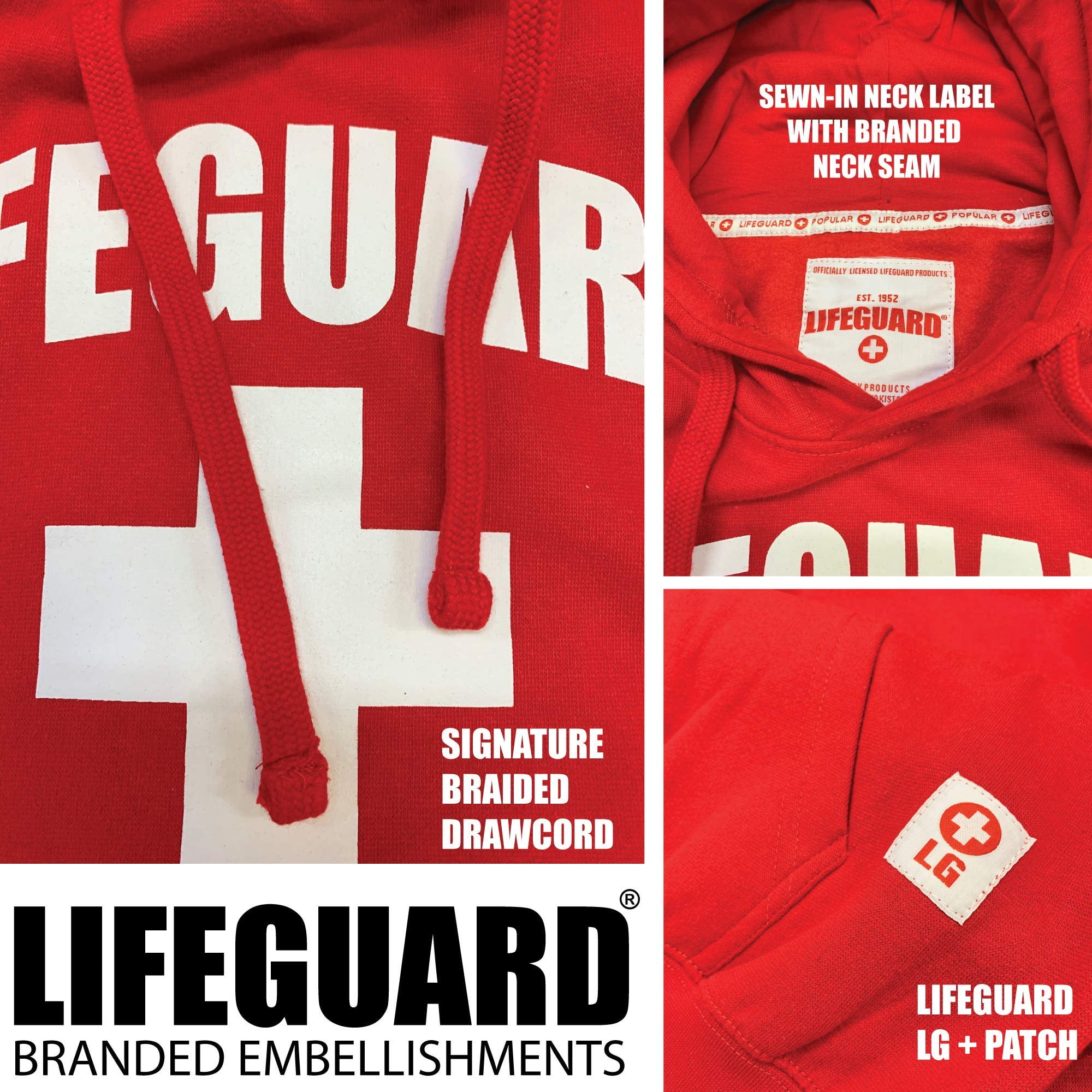 LIFEGUARD Officially Licensed First Quality Hoodie Apparel Unisex.