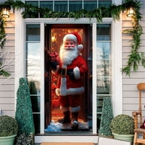 YZEGDCH Privacy Door Curtain for Doorway, Hanging Wall Sign for Front Door, Doors Decoration for New Year Holiday Indoor Outdoor Decorations, Christmas Gifts for Women Men