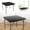 Black, variant on Waterproof Fitted Tablecloth 34x34" - Elastic Square Table Cover for Indoor/Outdoor Use - Washable Polyester Table Protector for Picnics, Camping & Parties