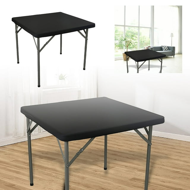 Elastic Fitted Tablecloth - Waterproof Stretch Washable Table Cover for Indoor & Outdoor Use | Spandex Polyester Picnic Table Cloth for Camping, Parties, Banquets | Fits Round & Folding Tables
