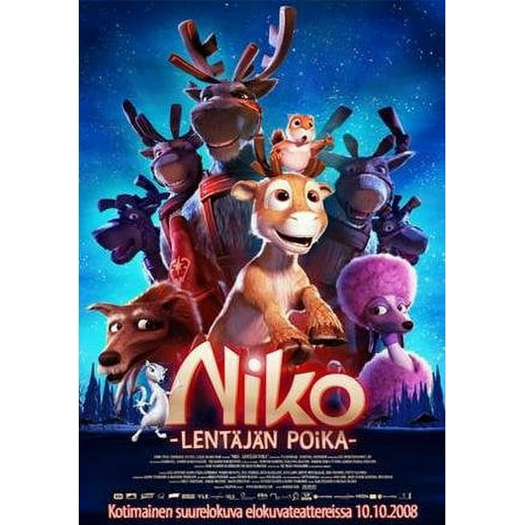 Niko & le Chemin vers les Étoiles ( Niko - Lentjn poika ) ( le Vol avant Noël ) [ FORMAT NON-USA, PAL, Reg.0 Importation - Finlande ]