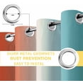 thumbnail image 6 of Red Light Blue Ombre Blackout Curtains for Bedroom/Living Room, Thermal Insulated Kitchen Curtains, Abstract Modern Art Aesthetics Grommet Darkening Window Treatment Drapes 52"x63"x2, 6 of 8