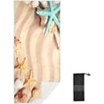 thumbnail image 2 of SKYSONIC Beach Towels 30"x60", Sea Shell Summer Beach Camping Towels Star Ocean Sand Free Beach Towel, Large Beach Towels Quick Dry Bath Travel Towels Pool Yoga Beach Mat for Men Women, 2 of 7