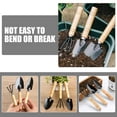thumbnail image 4 of Herramientas de jardinería, mini paleta de mano para suculentas, 2 juegos, juego de tres piezas de vidrio para el hogar, rastrillo de madera y hierro para el hogar, 4 of 6