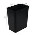 thumbnail image 2 of 4.5 Gallon Black Plastic Small Trash Can, Slim Waste Basket for Bathroom Office, 3 Packs, 2 of 7
