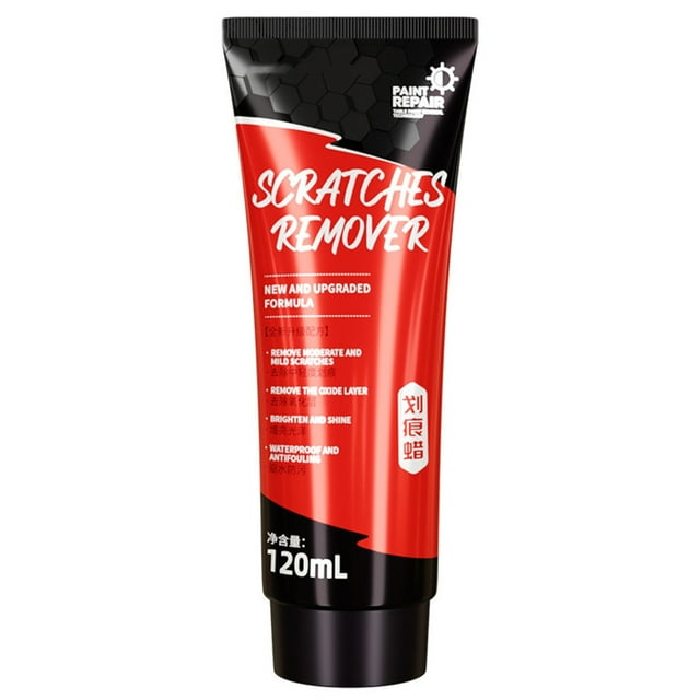 fheaev Cire Anti-Rayures pour Peinture de Voiture Cire Liquide pour Réparation Polissage 120ml