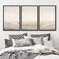 thumbnail image 2 of IDEA4WALL Framed Canvas Print Wall Art Set of 3 Pastel Abstract Beige & Grey Minimalist Pattern Nature Wilderness Modern Art Decorative Neutral Artwork for Home Decor - Black 16"x24"x3, 2 of 5