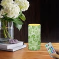 thumbnail image 2 of COEQINE Clover Musical Notes Flameless Candle Flame Effect Realistic LED Lights, Battery Operated Flameless Table Lamp with Timer Remote Color Changing for St. Patrick's Day Home Tabletop Decor, 2 of 7