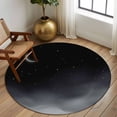 thumbnail image 2 of Round Rugs 8Ft, Night Stars Moon Round Area Rug Washable Indoor Throw Carpet, Modern Abstract Art Cloud Fog Large Non Slip Circle Rug for Kids Room RV Home Decor Aesthetic, 2 of 8