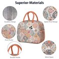 thumbnail image 4 of Lunch Bag Lunch Box for Women Reusable Insulated Lunch Cooler Bags,Large Capacity for Work Travel Picnic,Water-Resistant Abstract Contemporary Lunch Tote Bag Gifts for Woman Mom Rose-gold, 4 of 6