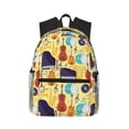thumbnail image 1 of Gaeub Musical Instruments print School Backpack Waterproof Bookbag for Men Women College High School Bags, 1 of 6