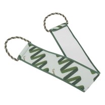 Unique Bargains 1 Pc Line Pattern Body Scrub Towel Exfoliating Towel Blackish Green