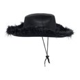 thumbnail image 2 of RuiJiao Womens Cowboy Hat - Cute, Fluffy, Sparkly Cowgirl Hat with Feathers, Dress Up Birthday, and Bachelorette Party Accessories - Cowboy hat for women, 2 of 3