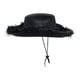 thumbnail image 3 of Xihbxyly Sombrero de Fiesta de Mezclilla, Diseño con Ribete de Plumas, Material No Tejido, Moderno y Cómodo, Adecuado para Varios Estilos, Ideal para Halloween, Carnaval y Reuniones, Circunferencia d, 3 of 3