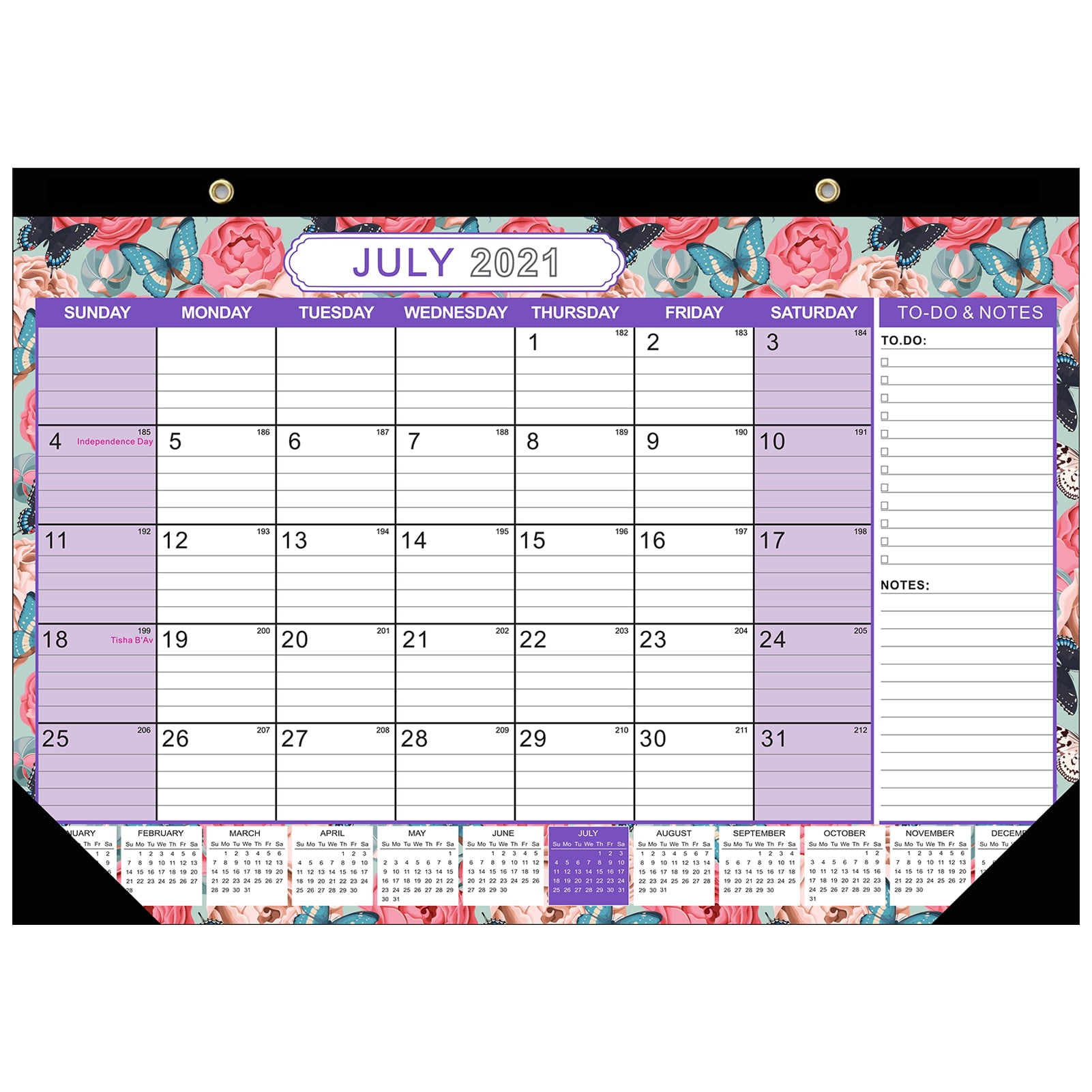 12 x 17 Calendar 2021-2022 December 2022 Ruled Space with Julian Dates July 2021 Twin-Wire Binding Perfect for Planning and Organizing Your Home and Office 18 Months Wall Calendar 2021-2022 
