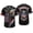 Black, variant on Womens 250th Anniversary USA Jerseys - 4th of July Button Down American Flag and Star Patriotic Baseball Shirt