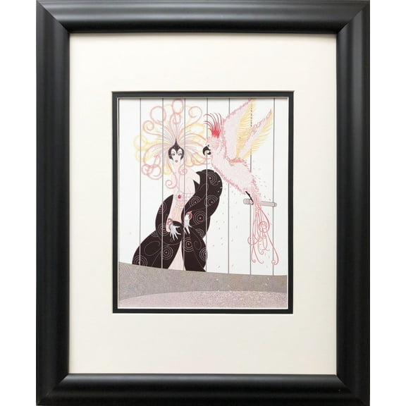 Erte "The Bird Cage" Newly CUSTOM FRAMED Print Generic