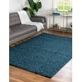 thumbnail image 4 of Rugs.com Comfort Solid Shag Collection Rug – 6' x 9' Sapphire Blue Shag Rug Perfect For Bedrooms, Dining Rooms, Living Rooms, 4 of 9