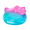 Cotton Candy, variant on Impressions Vanity Hello Kitty Kawaii Compact Mirror with Ultra Bright LED Light (Candy Chrome)