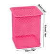 thumbnail image 3 of Hovmgk Metal Hollow Desktop Storage Box, Color Mesh Multifunctional Pen Holder for Students and Office, Sturdy Stainless Steel Stationery Organizer for Desk, Study, and Home Use, 3 of 8