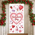 thumbnail image 6 of Heart-shaped Balloons Ladies Celebration Banner Red Gift Boxes Women's Party Display Lipstick Decor Pink Theme Girls' Gathering Backdrop for Women's Party Ladies' Gathering Girls' Night, 6 of 9