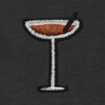 thumbnail image 2 of Dalix Espresso Martini Embroidered Lightweight Relaxed Jersey Tee Summer Cute Food Womens in Dark Gray XL X-Large, 2 of 5