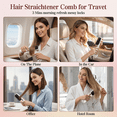 thumbnail image 5 of Go Brush Pro Cordless Hair Straightener Brush, Portable Rechargeable Ceramic Styling Brush with 4 Heat Modes & LED Display, 5 of 5